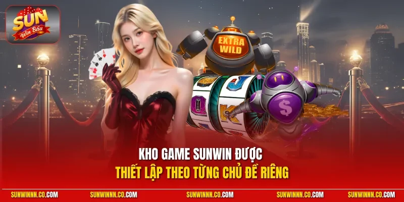 Kho game SUNWIN được thiết lập theo từng chủ đề riêng